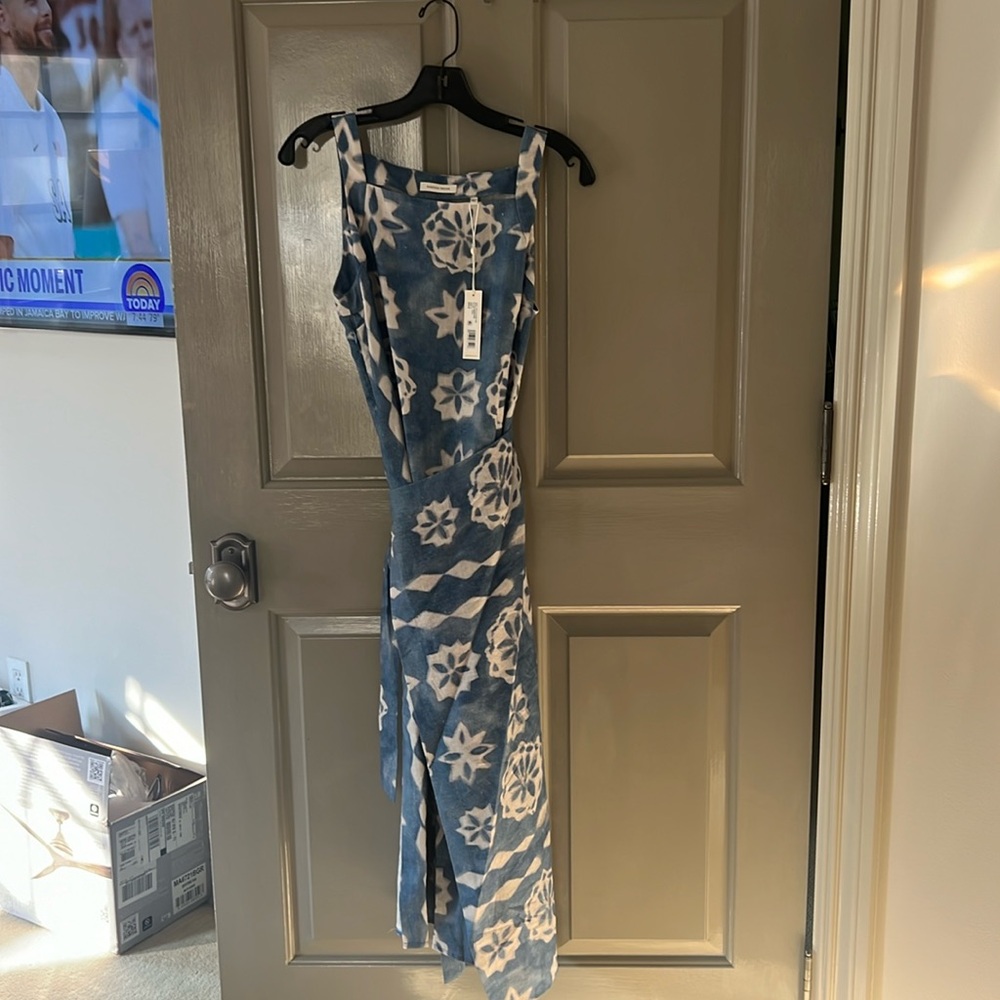 Rebecca Taylor linen wrap dress, small